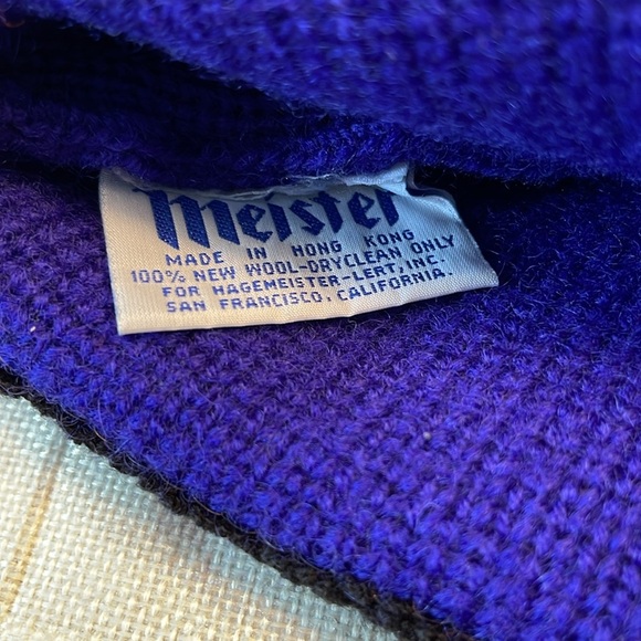 Vintage Meister | Ski Hat | Snowboarding Beanie | 100 New Wool | One Size - Picture 4 of 4